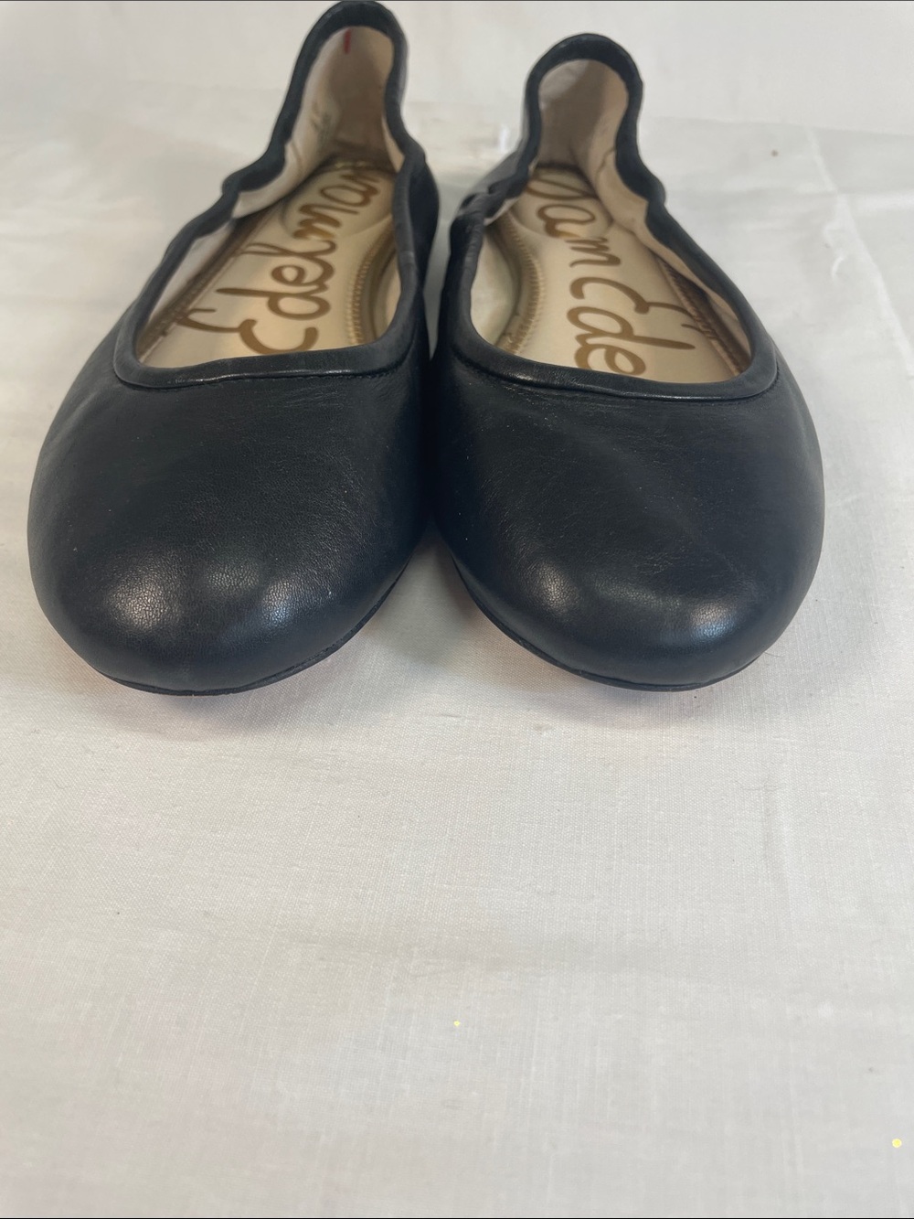 Sam Edelman Black Leather Slip-On Ballet Flats - Picture 5 of 6